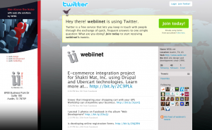 WEBii Twitter Screen