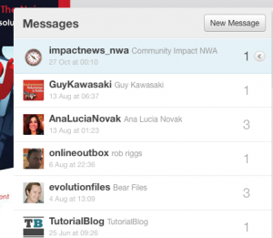 Twitter messages