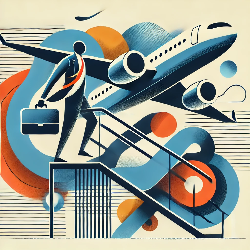 Brand positioning airline example concept illustration